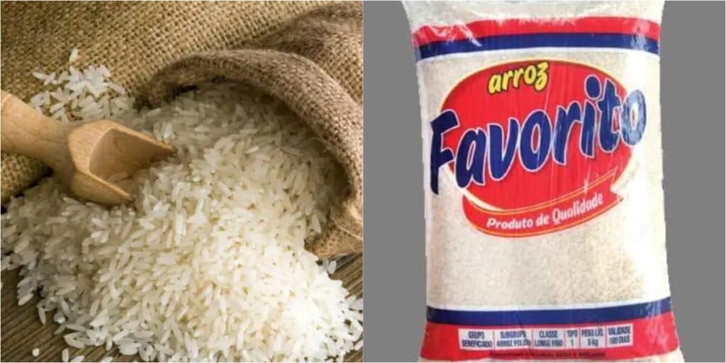Arroz da marca Favorito (Foto: Reprodução/Internet) Arroz da marca Favorito (Foto: Reprodução/Internet)