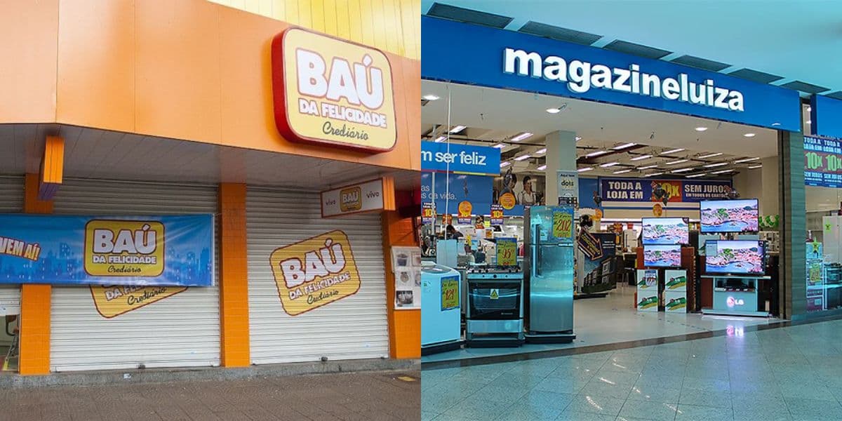 Baú da Felicidade e Magazine Luiza (Reprodução/Internet) Baú da Felicidade e Magazine Luiza (Reprodução/Internet)