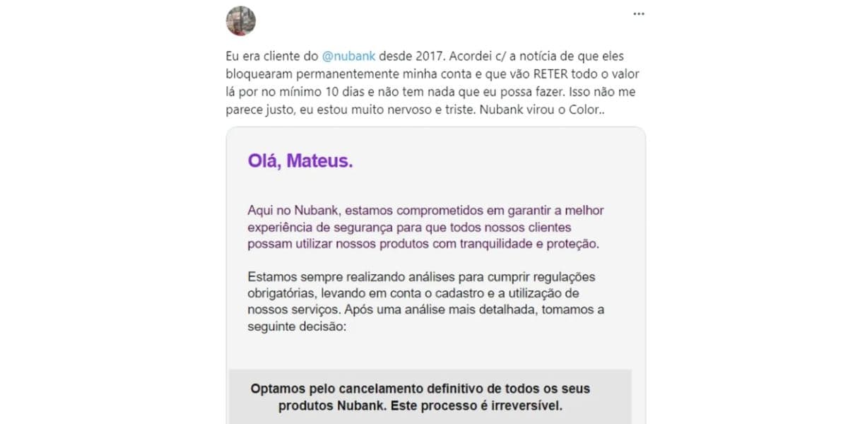 Relato e comunicado do Nubnak (Reprodução/Internet) Relato e comunicado do Nubnak (Reprodução/Internet)