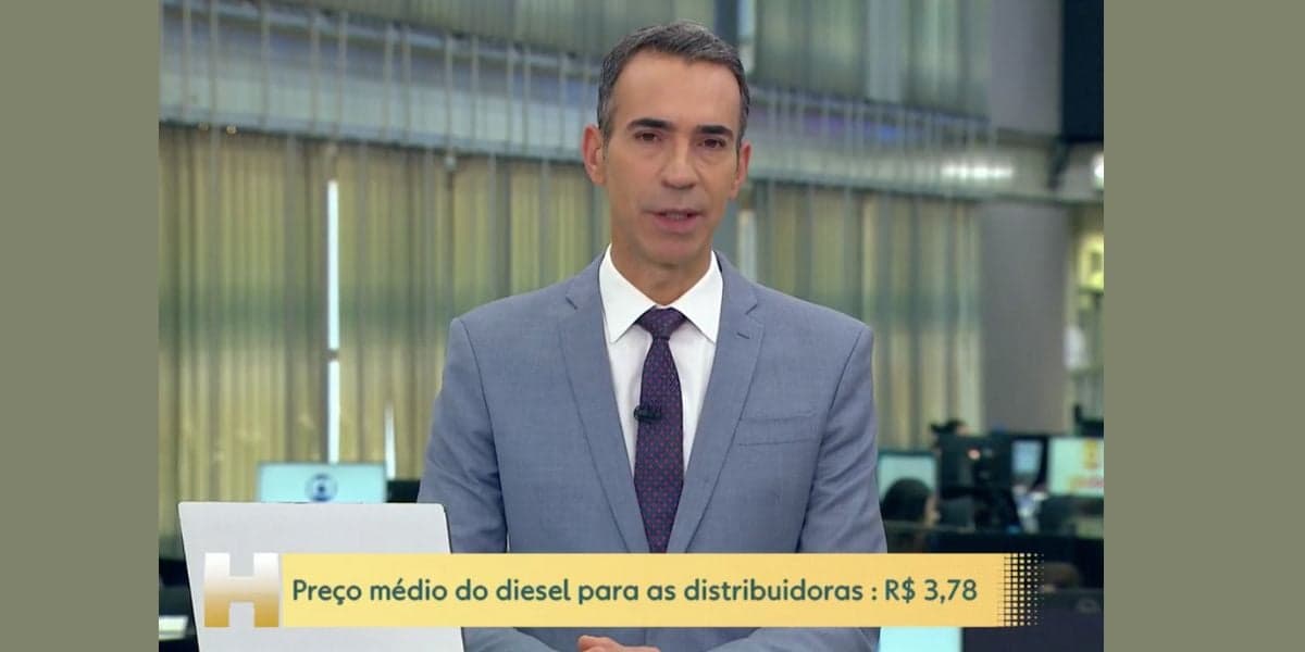César Tralli no JH (Reprodução/Globo) César Tralli no JH (Reprodução/Globo)