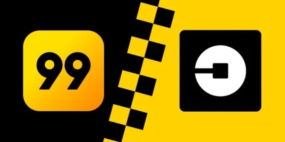 99 e Uber - Foto: Internet 99 e Uber - Foto: Internet