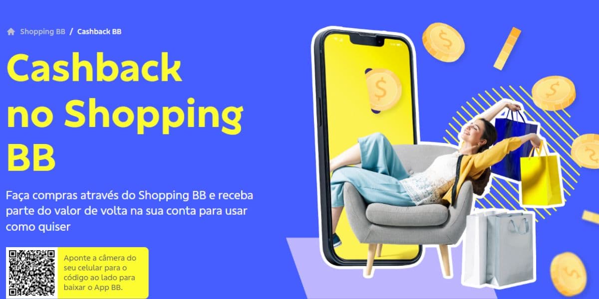 Cashback pode ser utilizado no Shopping do BB (Reprodução: Internet) Cashback pode ser utilizado no Shopping do BB (Reprodução: Internet)