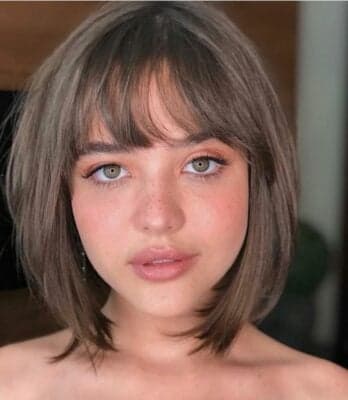 Corte de cabelo com franja (Foto: Reprodução/ Internet)