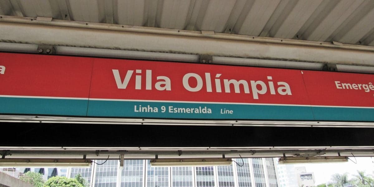 O problema se deu na estação Vila Olímpia (Reprodução: Internet)