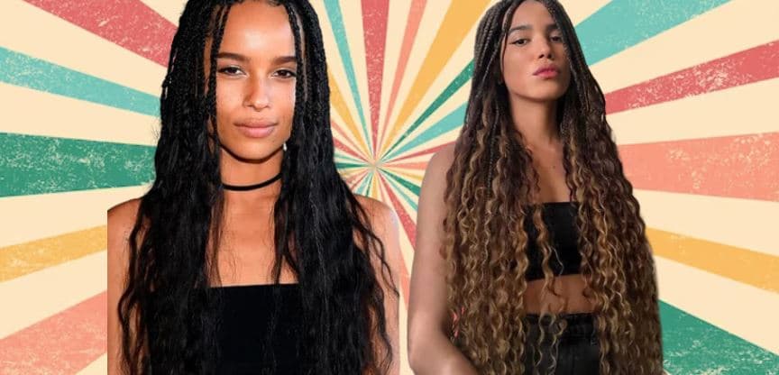 Tranças estilo Gipsy braids estarão em alta em 2024 (Foto Reprodução/Internet) Tranças estilo Gipsy braids estarão em alta em 2024 (Foto Reprodução/Internet)