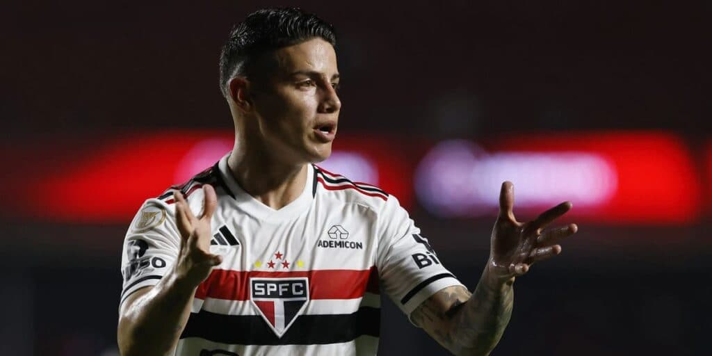 De volta à Europa: Adeus relâmpago de James Rodríguez no São Paulo vaza na surdina após 1º jogo em 2024