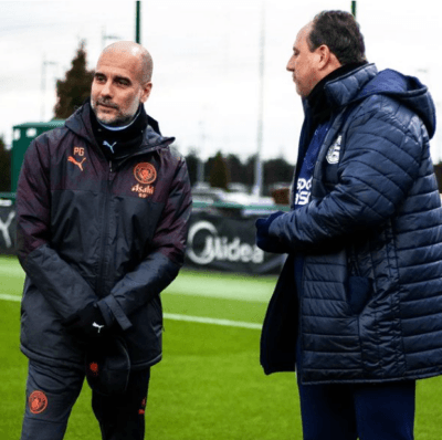 Rogério Ceni e Guardiola - Foto Instagram Rogério Ceni e Guardiola - Foto Instagram