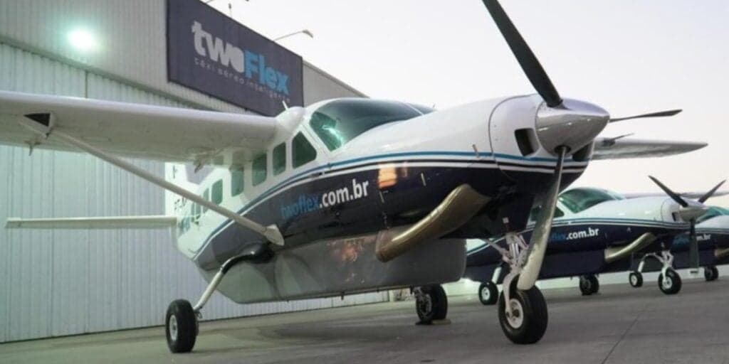 Aeronave da TwoFlex - Foto: Internet Aeronave da TwoFlex - Foto: Internet