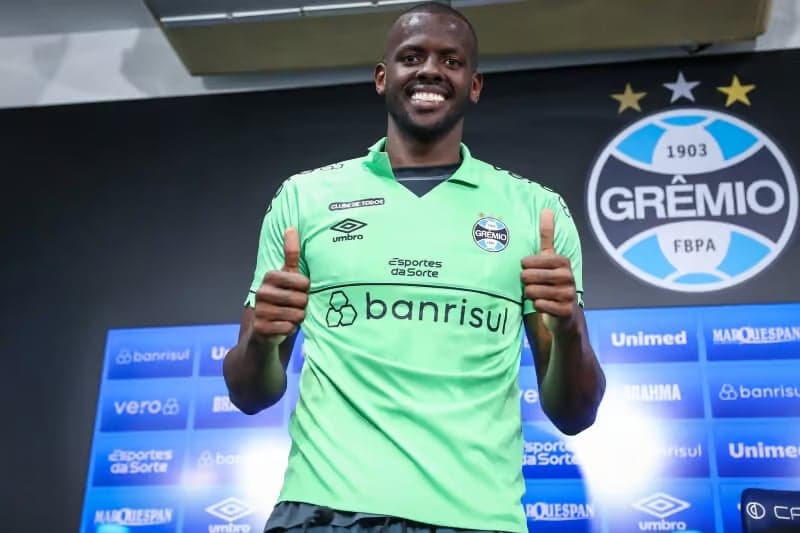 Jogador Caíque Santos (Foto: Lucas Uebel/Grêmio) Jogador Caíque Santos (Foto: Lucas Uebel/Grêmio)
