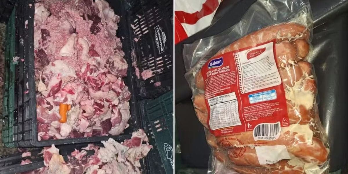 Os alimentos eram reaproveitados, mesmo sem estarem nas devidas condições (Reprodução: Polícia Civil) Os alimentos eram reaproveitados, mesmo sem estarem nas devidas condições (Reprodução: Polícia Civil)