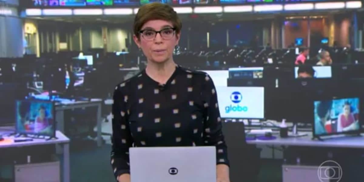 Renata Lo Prete comanda o Jornal da Globo (Reprodução: Globo) Renata Lo Prete comanda o Jornal da Globo (Reprodução: Globo)