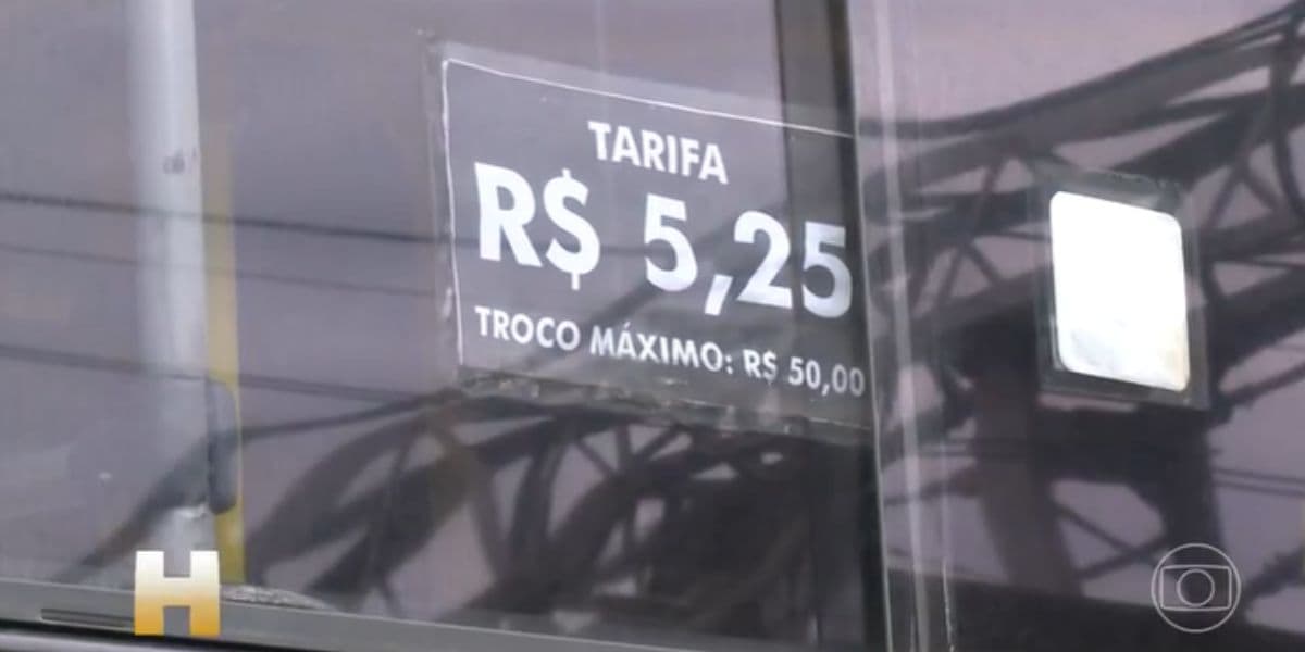 A tarifa em Belo Horizonte agora está R$5,25 (Reprodução: Globo)