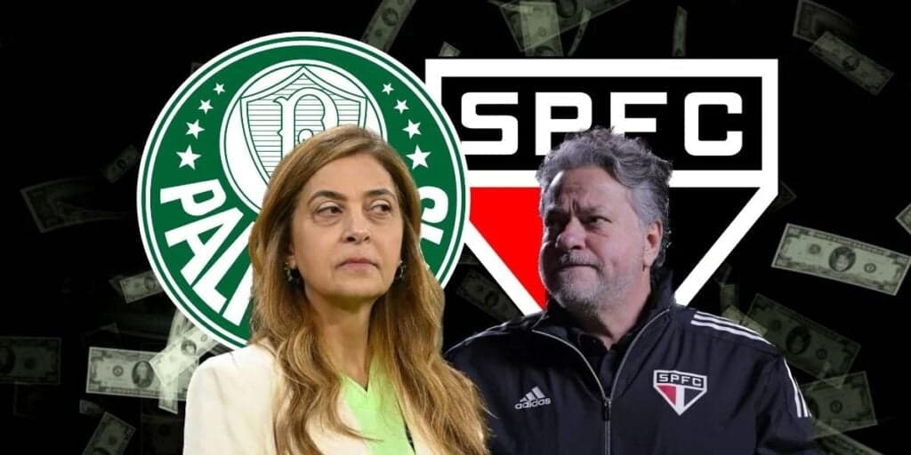 Mundo do futebol no chão: Enquanto Casares tem R$30 mil de salário no SPFC, o valor de Leila no Palmeiras