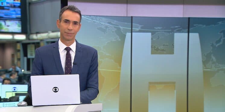 “Importante”: O anúncio de Tralli ao parar o JH, confirmar fim de sinal crucial da Globo e cravar 3 alertas