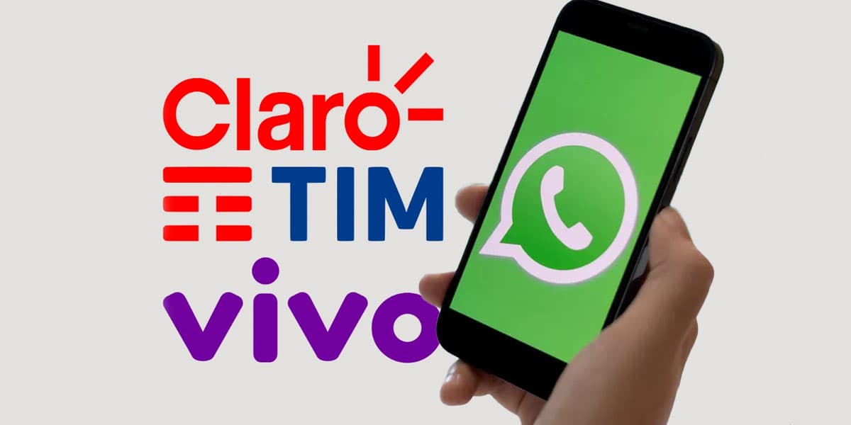 WhatsApp - Claro, Vivo e TIM (Foto: Reprodução, Montagem - TV Foco)
