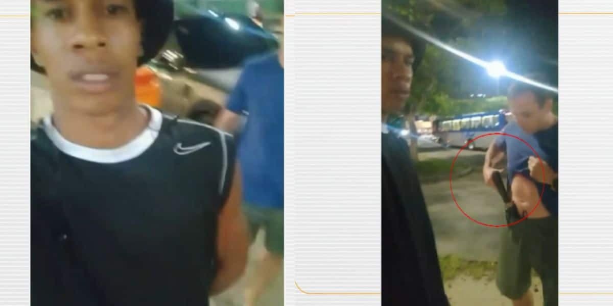 Entregador foi baleado pelo policial militar (Reprodução: Globo) Entregador foi baleado pelo policial militar (Reprodução: Globo)