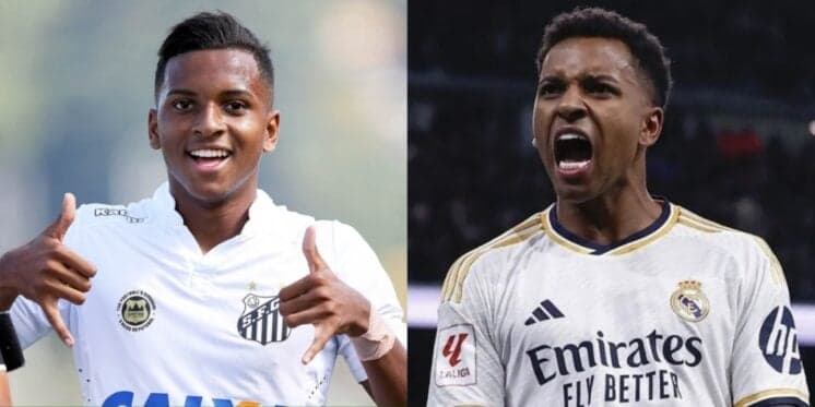 Jogador Rodrygo, ex-Santos e agora integra a equipe do Real Madrid - (Foto: Reprodução / Internet)