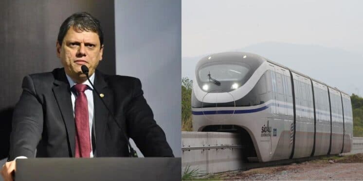 Tarcísio de Freitas confirmou nova linha em São Paulo (Reprodução: Montagem TV Foco) Tarcísio de Freitas confirmou nova linha em São Paulo (Reprodução: Montagem TV Foco)