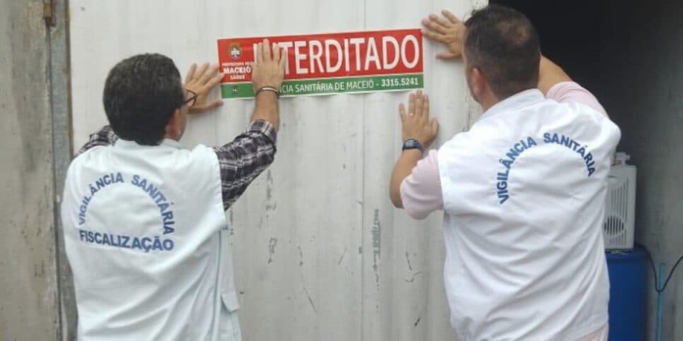 Vigilância sanitária decreta interdição em padaria (Reprodução/Prefeitura de Maceió)