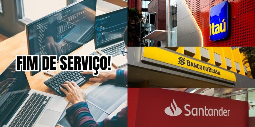 Itaú, Banco do Brasil, Santander e + atingidos: Fim de serviço crucial em bancos está confirmado agora em ABRIL