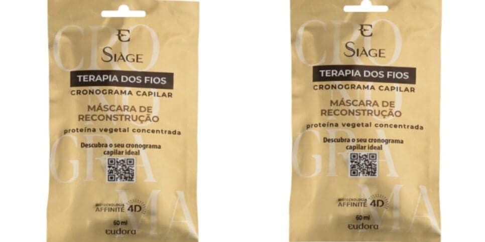 Máscara De Nutrição Siàge Terapia dos Fios Cronograma Capilar 60ml (Reprodução: Eudora)
