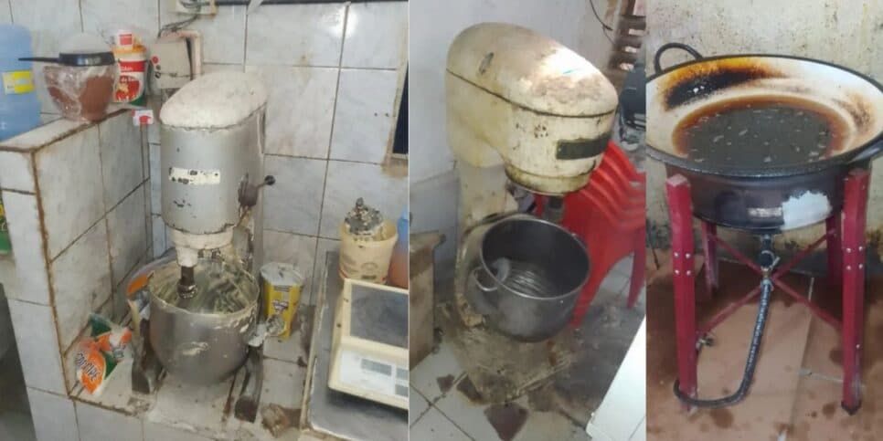 O local não apresentava nenhum tipo de higiene (Reprodução: Vigilância Sanitária de Maceió) O local não apresentava nenhum tipo de higiene (Reprodução: Vigilância Sanitária de Maceió)