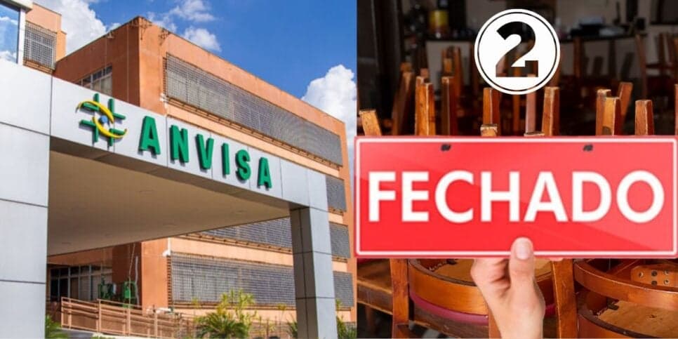 Fachada da Anvisa e restaurante fechado (Foto: Reprodução / Canva) Fachada da Anvisa e restaurante fechado (Foto: Reprodução / Canva)