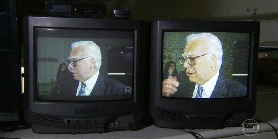 Clara diferença entre o sinal digital e o analógico (Reprodução: Globo) Clara diferença entre o sinal digital e o analógico (Reprodução: Globo)