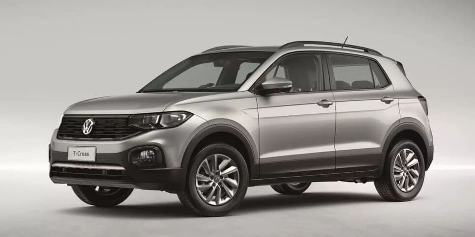 Volkswagen T-Cross está apenas na terceira colocação (Reprodução/Foto: Volkswagen/Divulgação) Volkswagen T-Cross está apenas na terceira colocação (Reprodução/Foto: Volkswagen/Divulgação)