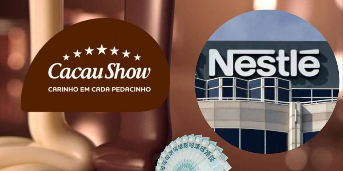 Cacau Show e Nestlé (Foto: Reprodução / Canva / Montagem TV Foco) Cacau Show e Nestlé (Foto: Reprodução / Canva / Montagem TV Foco)