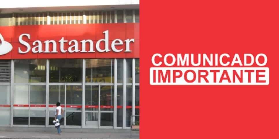 Santander emite comunicado oficial e confirma situação de FIM - Foto: Montagem