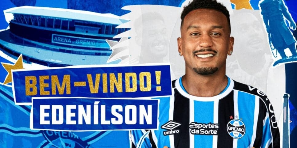 Edenílson é um dos reforços do Grêmio - (Foto: Reprodução / Internet) Edenílson é um dos reforços do Grêmio - (Foto: Reprodução / Internet)