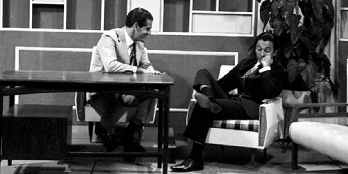 Gláucio Gil foi percursor dos talk-shows no Brasil, trazendo um formato da TV americana (Foto: Memória Globo) Gláucio Gil foi percursor dos talk-shows no Brasil, trazendo um formato da TV americana (Foto: Memória Globo)