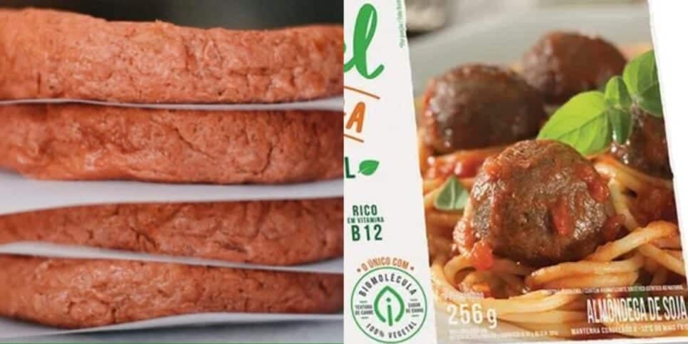 Hambúrgueres e almondegas plant based (Foto: Reprodução/ Internet) Hambúrgueres e almondegas plant based (Foto: Reprodução/ Internet)