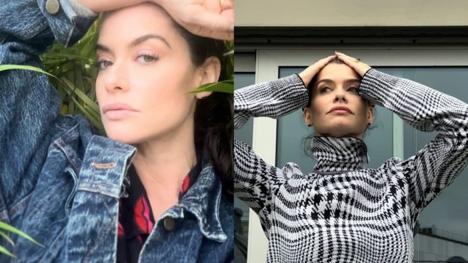 Na lista de globais ateus, Alinne Moraes se posicionou abertamente a jornalistas (Fotos: Reprodução/ Instagram/ Montagem TV Foco) Na lista de globais ateus, Alinne Moraes se posicionou abertamente a jornalistas (Fotos: Reprodução/ Instagram/ Montagem TV Foco)