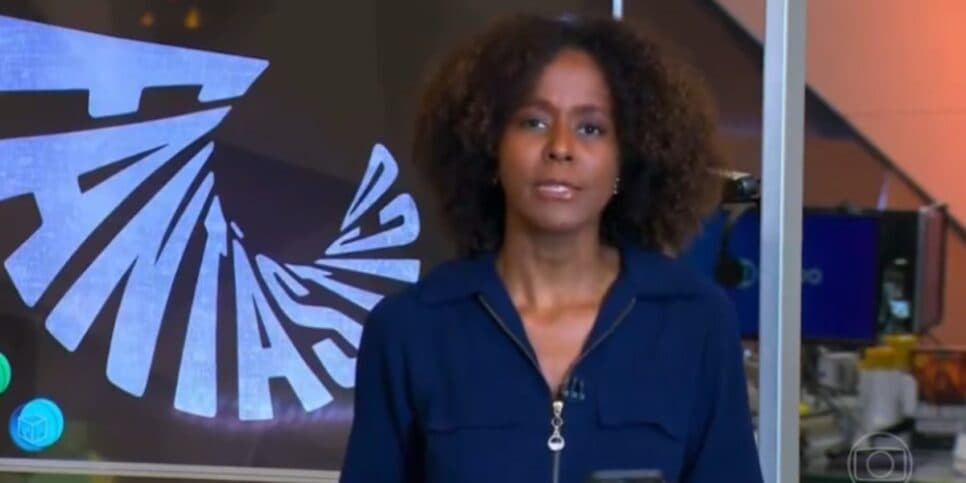 Maju Coutinho apresenta o Fantástico da Globo (Foto: Globo)