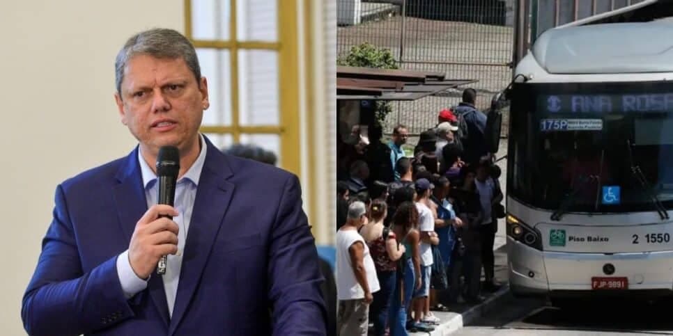 Tarcísio bate martelo sobre passagem de ônibus GRÁTIS em São Paulo e atinge 3,5 milhões de paulistas