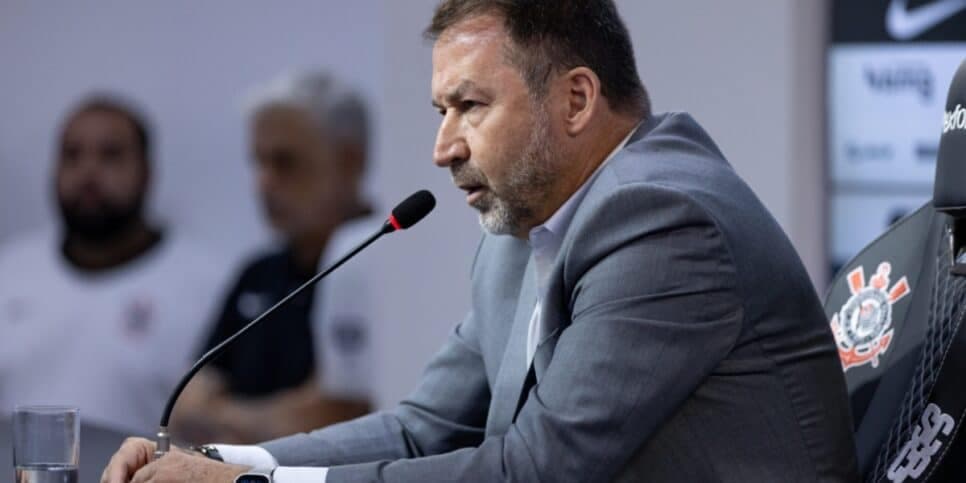 Augusto Melo é o presidente do Corinthians (Foto: reprodução / Gazeta Esportiva) Augusto Melo é o presidente do Corinthians (Foto: reprodução / Gazeta Esportiva)