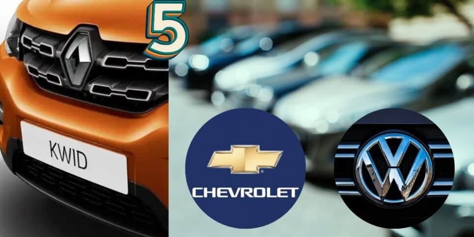 Nada de Kwid: 5 carros, incluindo popular da Volks e da Chevrolet, por menos de R$ 45 mil pra comprar em agosto