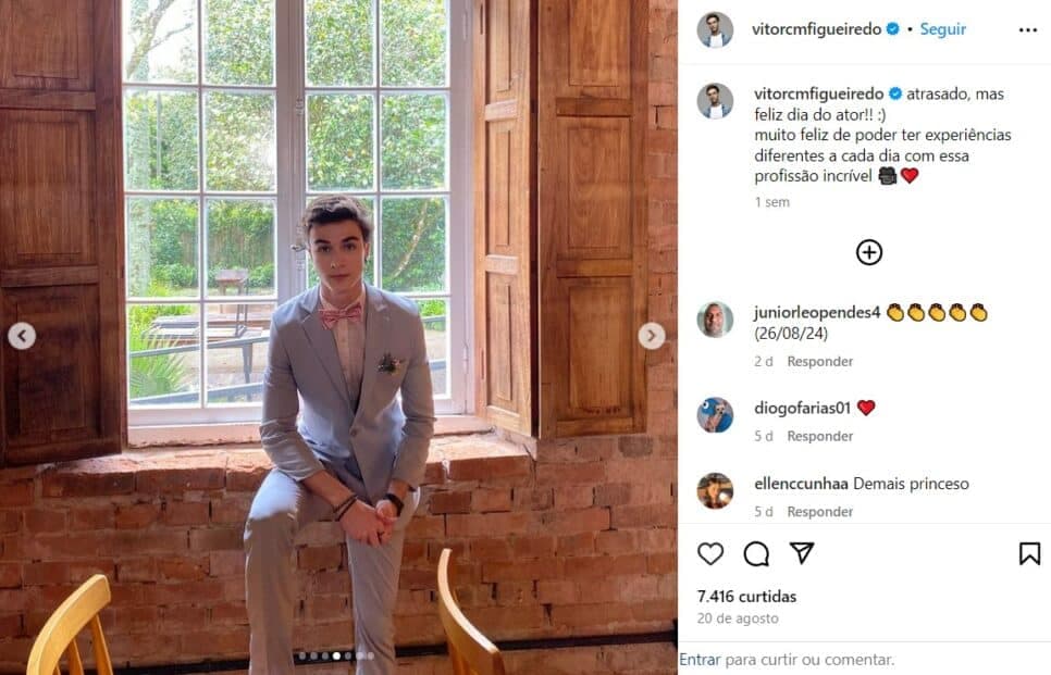 O conhecido filho de Grazi em Flor do Caribe (Foto: Reprodução/Instagram) O conhecido filho de Grazi em Flor do Caribe (Foto: Reprodução/Instagram)