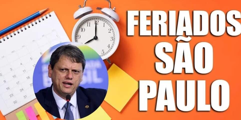 Feriado PROLONGADO em SP é confirmado para a próxima sexta (04) na era Tarcísio