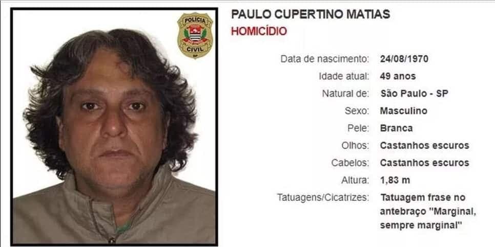 Paulo Cupertino (Foto: Reprodução - Policia Civil de São Paulo) Paulo Cupertino (Foto: Reprodução - Policia Civil de São Paulo)