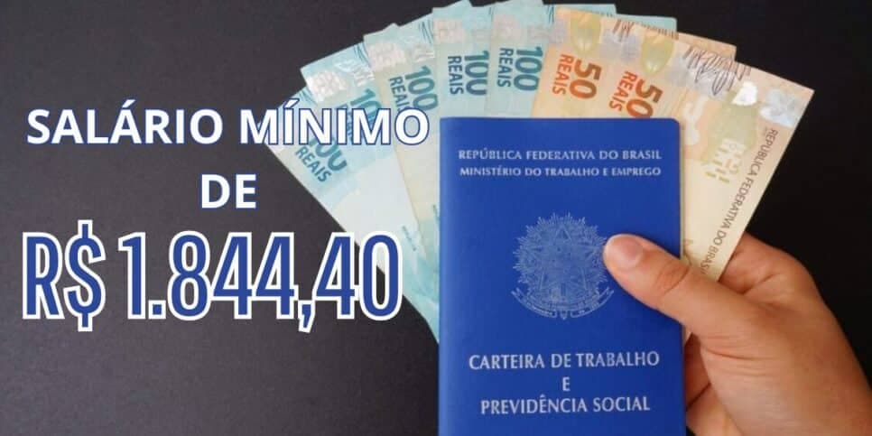 Disparada: Salário mínimo sobe para R$ 1.844,40 a milhares no Brasil e novo valor já tem data de saque