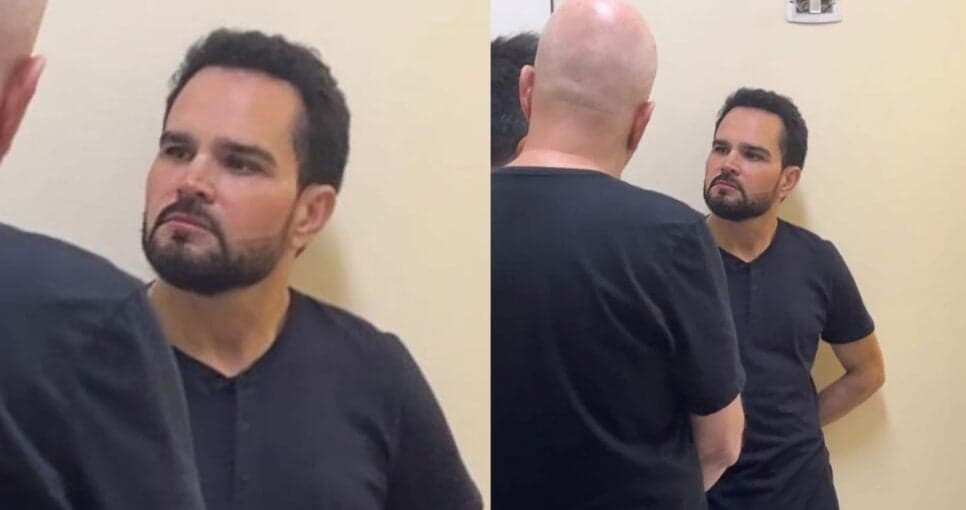 Luciano Camargo dá piti em camarim, joga microfone no chão e se rebela por Zezé: "O momento é meu"