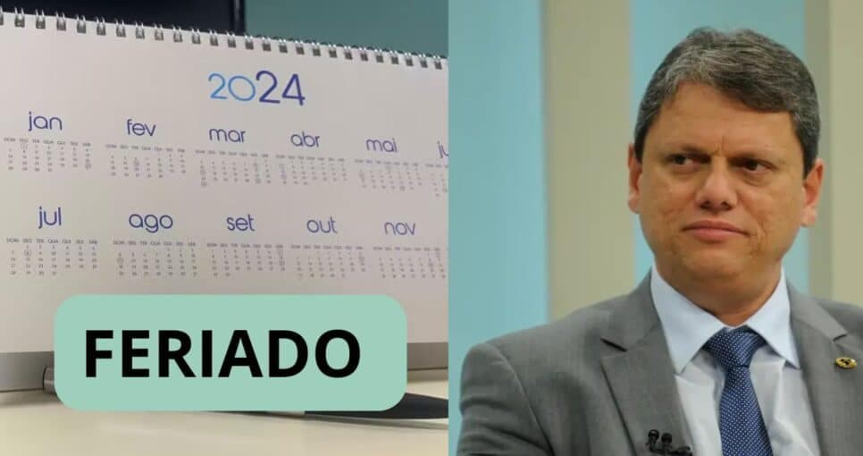 Paralisação: Feriado prolongado é confirmado em cidade em SP na sexta (29) e Tarcísio está ciente