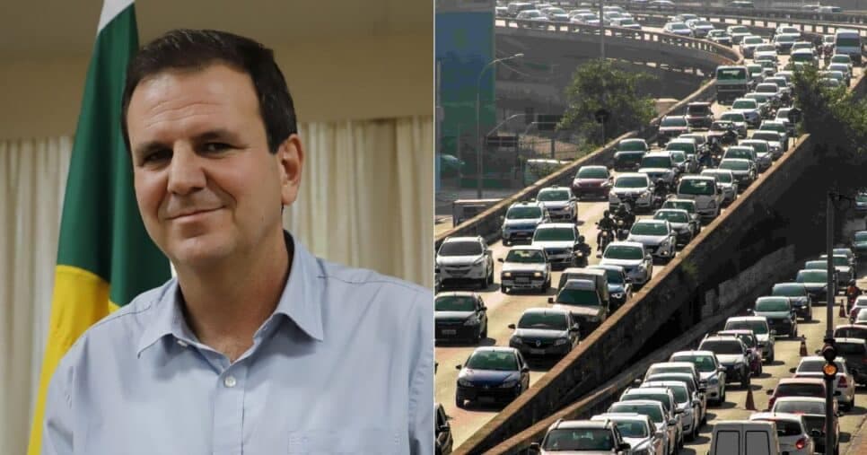Eduardo Paes crava lei de trânsito que atinge motoristas no RJ (Reprodução/UOL Notícias/Trisul) Eduardo Paes crava lei de trânsito que atinge motoristas no RJ (Reprodução/UOL Notícias/Trisul)