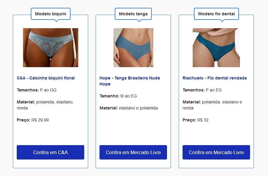 Azul (Foto: Reprodução / Google Shopping)
Azul (Foto: Reprodução / Google Shopping)