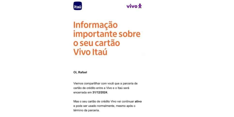 E-mail Itaú (Foto: Reprodução / Cartões de Crédito) E-mail Itaú (Foto: Reprodução / Cartões de Crédito)