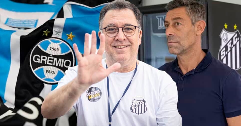 Rasteira no Grêmio: Teixeira libera PIX e está prestes a contratar craque de R$ 21M para Caixinha no Santos