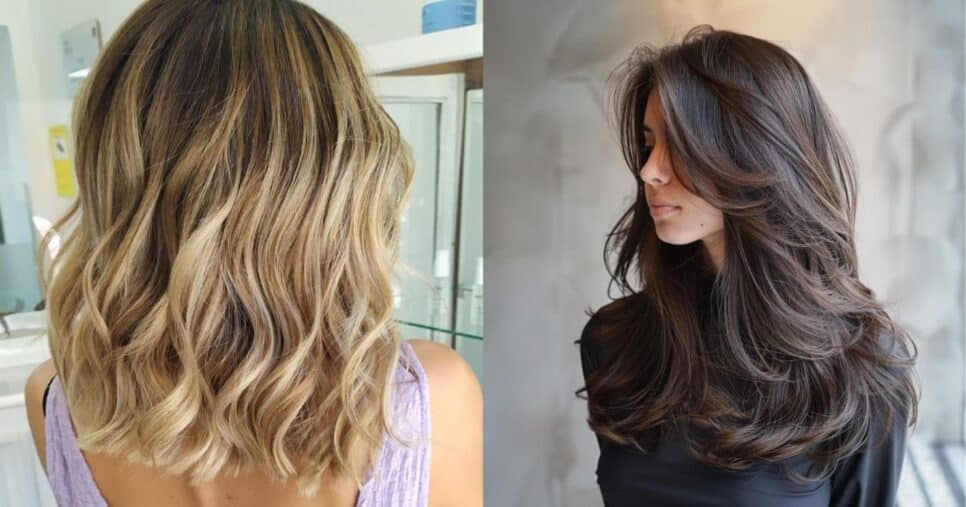 Corte médio e camadas longas (Reprodução/Pinterest) Corte médio e camadas longas (Reprodução/Pinterest)